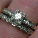 Vintage Wedding Ring Set: Classic 1940s Illusion Head Beauty