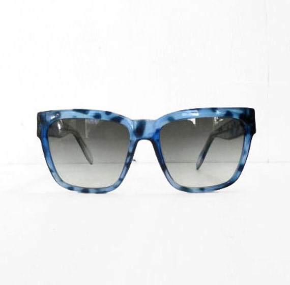 80s vintage sunglasses foster grant blue tortoise shell shades