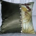 Decorative Pillow - Accent Pillow - Throw Pillow - 15 x 15 Inch Reversible - Palm Beach Decorative Pillow with Seashell Trim