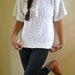 Vintage Sweater, short sleeve button- up