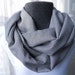 Infinity Scarf Black & White Houndstooth Print, Scarf