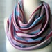 SALE - Purple Striped Infinity Scarf Jersey - Extra Wide