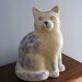 Sitting Kitty Cat-Blue and White Ceramic