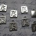 8 dance movement charms pendants - C534