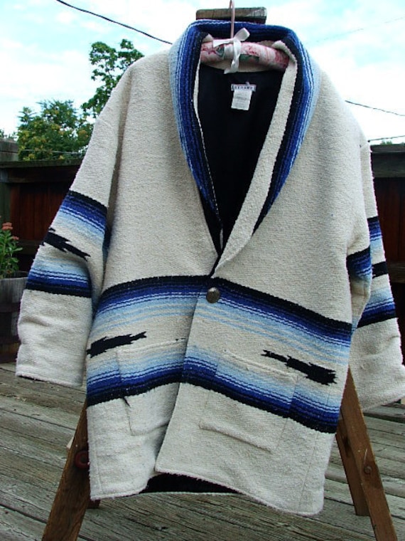 vtg. womens SOUTHWESTERN VIBE mexican blanket jacket with