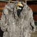 Vtg. Womens Grey Rabbit Fur Jacket Short Coat Medium to Small