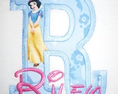 Items similar to Design your own Letter or Number Princess Snow White ...