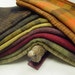 Autumn Textures, 10 Piece Hand Dyed Wool Pack, J362