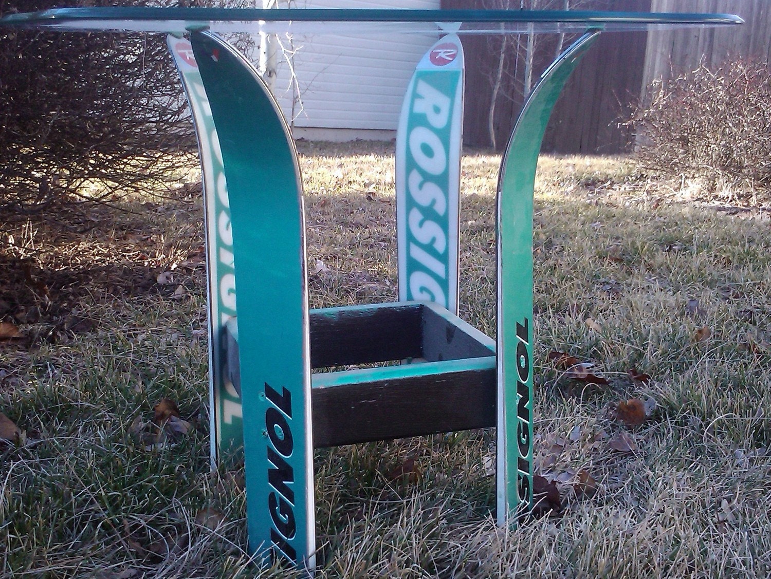 Recycled Ski Base Table