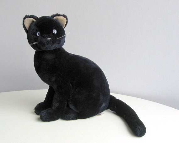 black cat stuffed animal