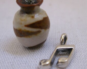 Teeny Tiny I Tunes Porcelain Miniature Vase