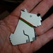 pavone paris designer scottie westie terrier dog galalith pin