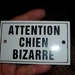 vintage french strange dog chien bizarre enamel metal sign