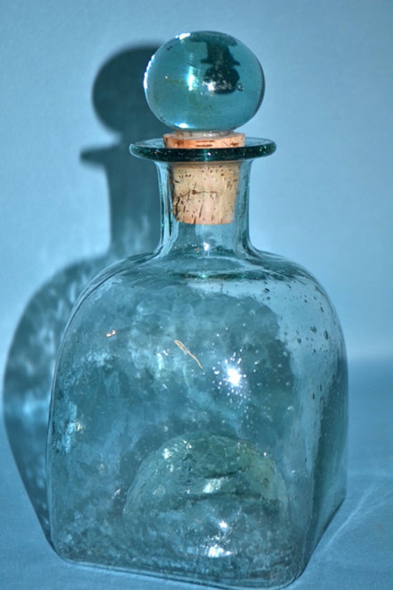 Vintage Hand Blown Glass Decanter