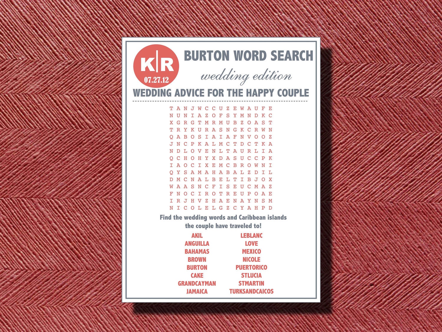 wedding day word search diy print ready