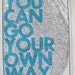Saint Louis, Missouri / You Can Go Your Own Way/ Letter Press on Antique Atlas Page