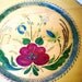 Vintage Scandinavian Wood Plate - Floral Folk Art