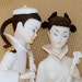 Vintage Asian Figurines. Chinese. Pair. PRICE REDUCED. Porcelain. Ardalt Lenwile Verithin