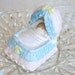 Sleeping Baby Figurine Vintage Fancy Baby Bed Baby Bassinet Newborn Gift Baby Shower Cake Topper Porcelain