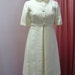 Vintage 60s Ivory Dress with Matching Coat Size M