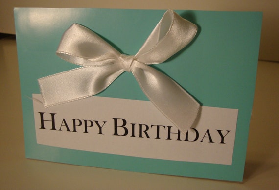 Tiffany Blue Birthday Card