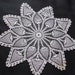 Lovely White Crocheted Round Doily