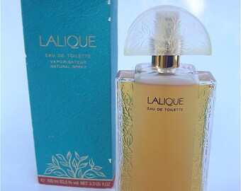 Vintage Lalique Perfume Lalique Eau de Toilette For Women Art Deco Crystal Atomizer Pump Spray Bottle Crystal French Parfum 100ml