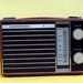SALE - Retro 1970s Mod Masterwork AM Radio with leather shell