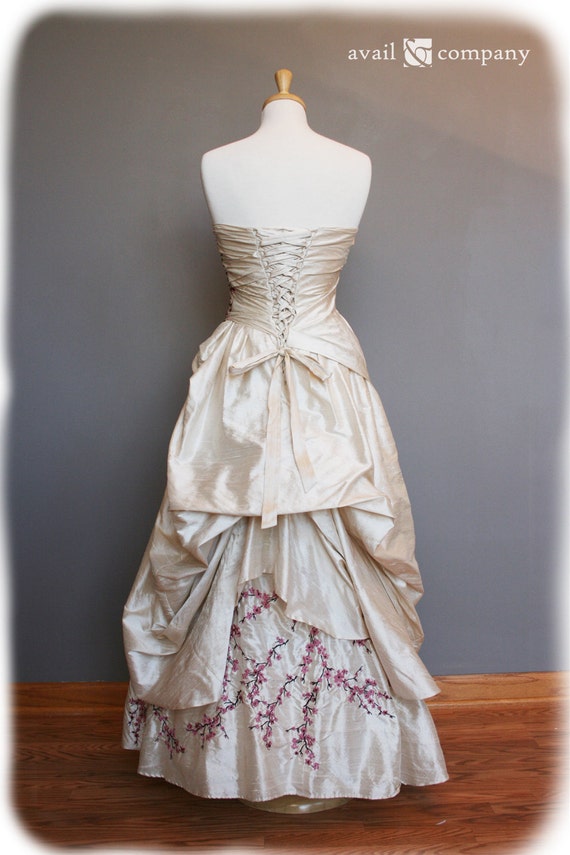 Cherry Blossom Wedding Dress Sakura Blossom Custom Made in
