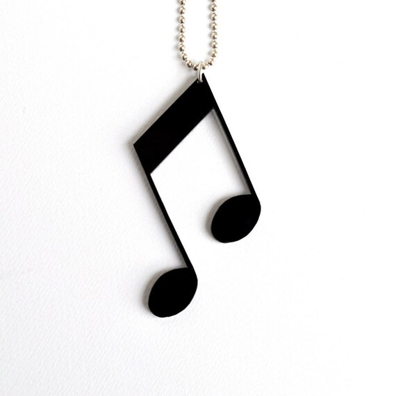 MUSIC NOTE Pendant Musical Symbols Plexiglass by mARTket on Etsy