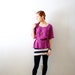 Vintage purple polka dot blouse