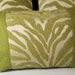 Serengeti Lime Animal Print pillow cover 12 X 17
