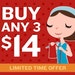 Special Pricing - Any 3 Patterns for 14 Dollars