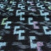 TETRIS-like IKAT Indigo Cotton, Japanese Vintage. (Ref: CF033)