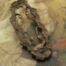 Wonderfully Detailed Very Old Brass Openwork Pronged Piece