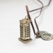 Telephone Booth Necklace