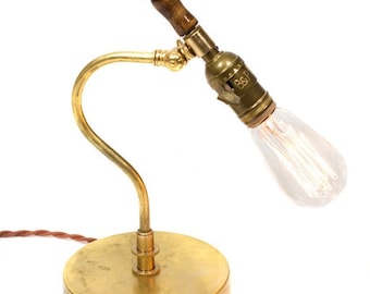 Vintage Farmhouse Style Adjustabel Brass Reading Lamp