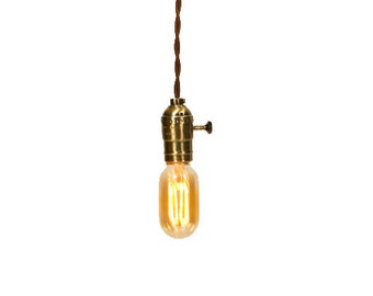 Vintage Industrial - Economy Minimalist Bare Bulb Pendant Light