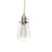 Vintage Industrial Caged - Silver Minimalist Bare Bulb Pendant Light