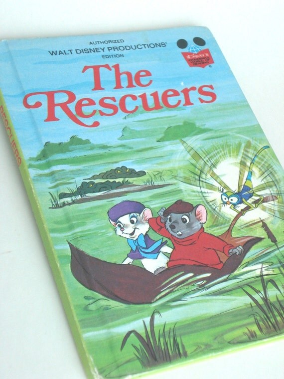 Items similar to Vintage Book Walt Disney The Rescuers 1977 on Etsy