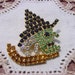Wicked Witch Halloween Vintage NOS Rhinestone Brooch
