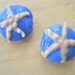 Blue Starfish Glass Beads
