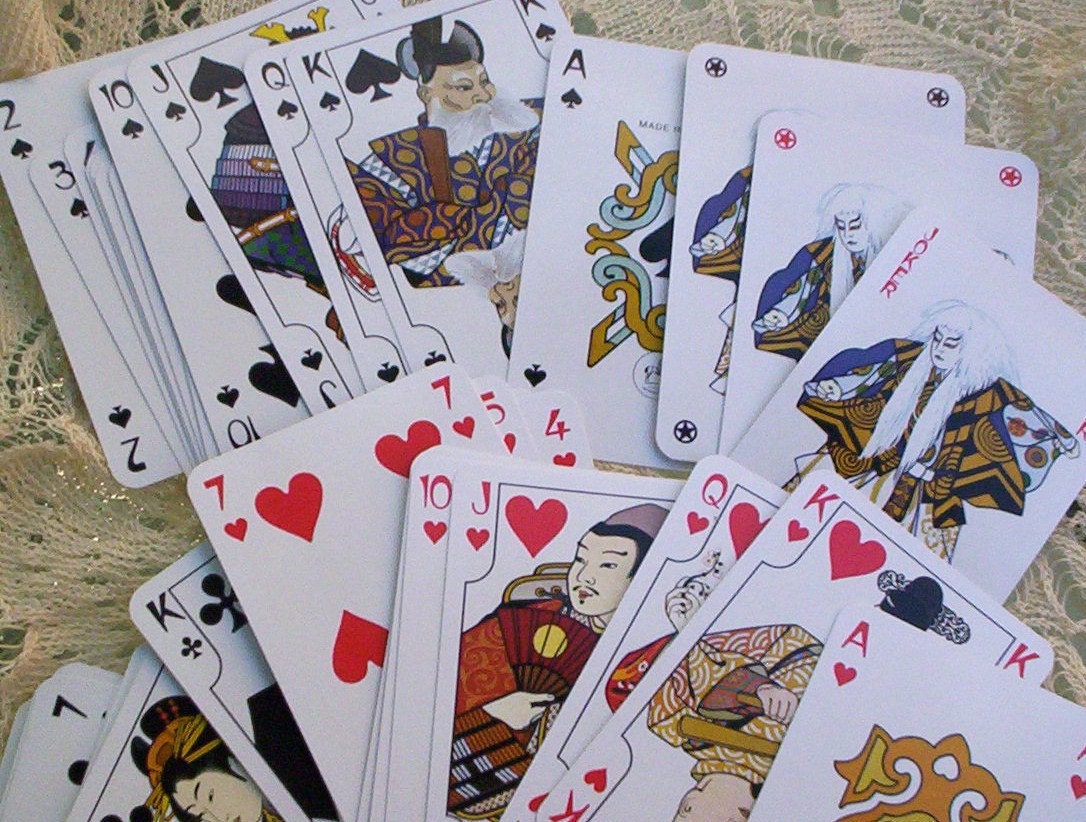 Playing Cards. 1980 Piatnik Japan Playing Cards. 2 Decks