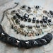 Beautiful Destash Craft Lot of Vintage and Salvaged Black Jewelry Pieces