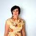SALE -1970s Golden Floral- Vintage long dress M/L- Summer- Cowl neck- unique