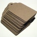 Kraft Paper Brown Tags 3 inches set of 100 by PaperSuppliesInc