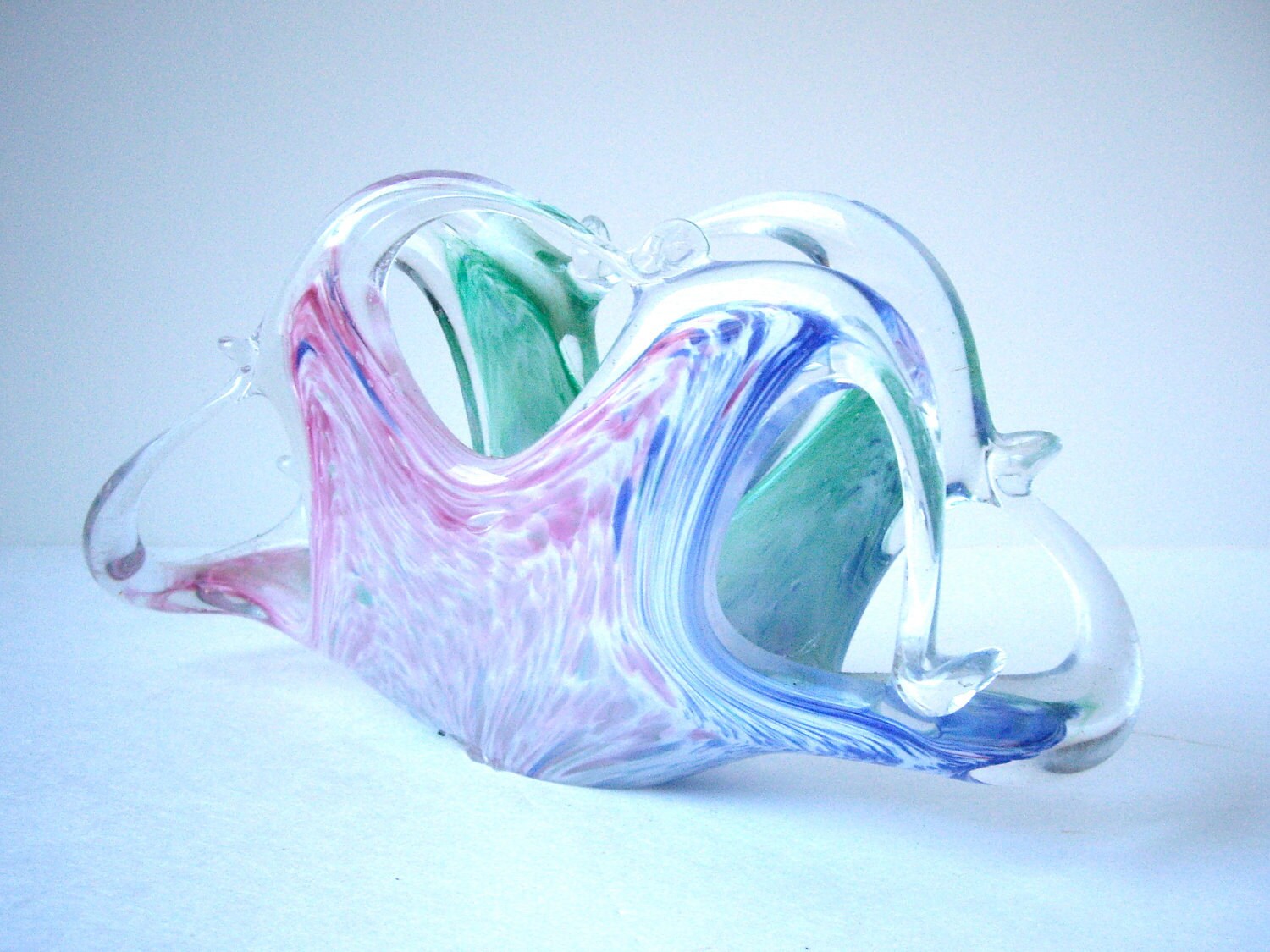 Vintage Art Deco Murano Napkin Holder 1980