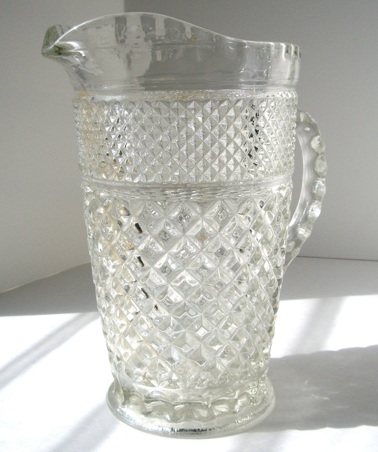 Vintage Anchor Hocking Wexford Tea Pitcher 1965