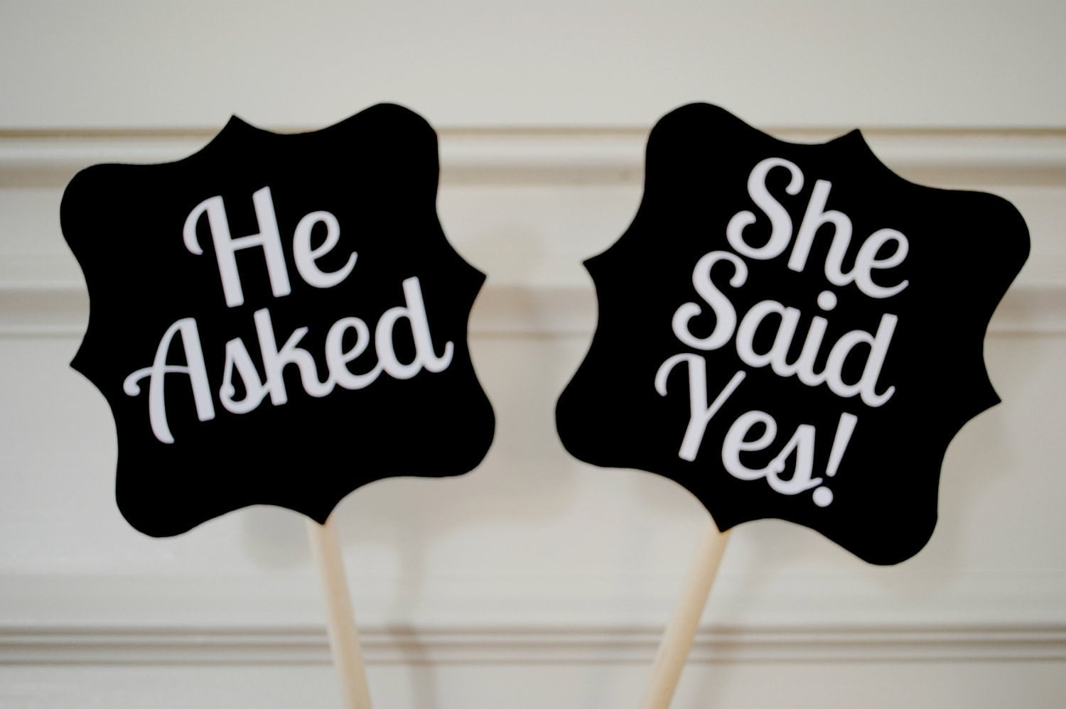 Engagement Props sign by PaperPolaroid on Etsy