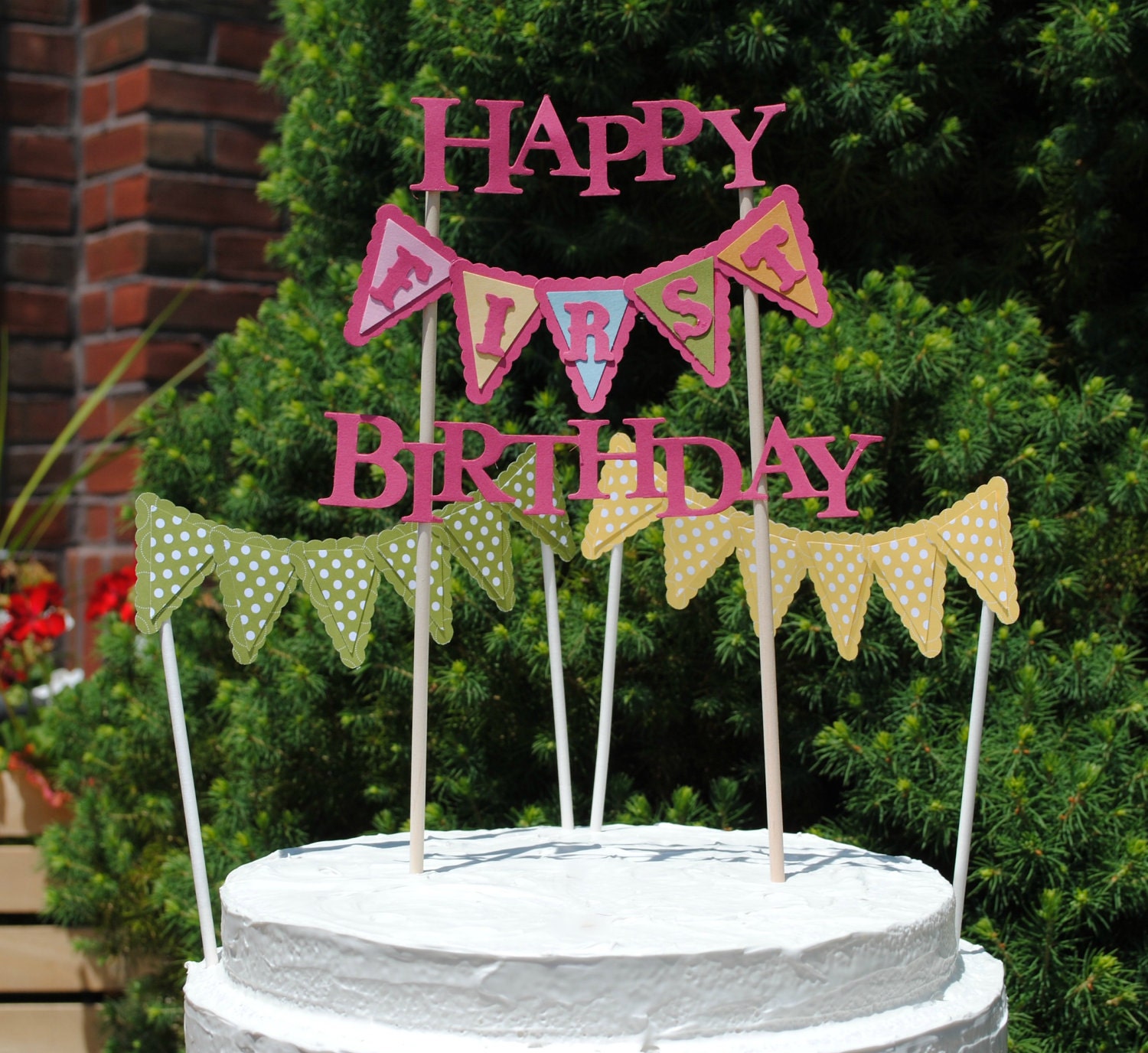 Custom cake topper birthday